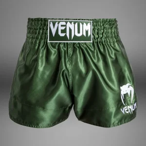 Venum Classic Muay Thaï Short Khaki/Weiß